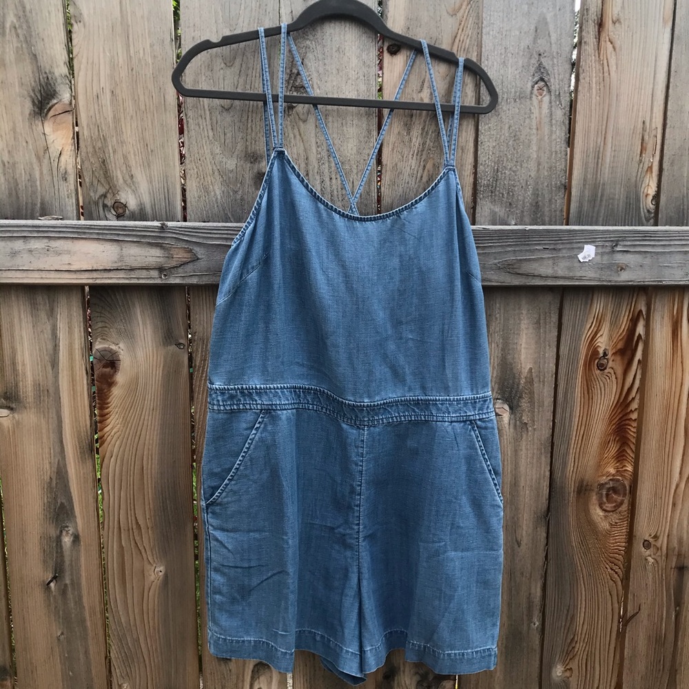LOFT chambray romper!